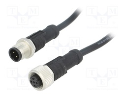 Cable: for sensors/automation; PIN: 4; M12-M12; D code-Ethernet
