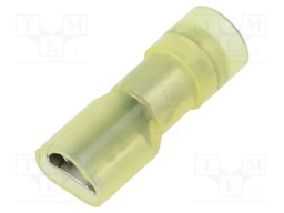 Terminal: flat; 6.3mm; 0.8mm; female; 0.5÷1mm2; crimped; for cable