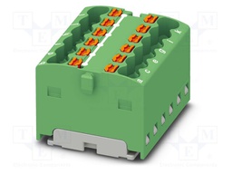 Splice terminal: rail; 17.5A; 450V; push-in; PA; L: 17.7mm; W: 24.9mm