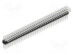 Connector: pin strips; pin header; male; PIN: 72; 1.27mm; THT; 2x36