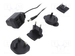 Power supply: switched-mode; voltage source; 12VDC; 0.42A; 5W
