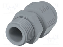 Cable gland; without nut; M12; 1.5; IP68; Mat: polyamide; grey