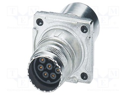Connector: M17; socket; ST; female; PIN: 9; 60V; 3.6A,14A; shielded