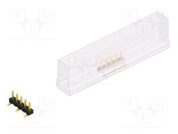 Connector: pin strips; pin header; male; PIN: 5; 2.54mm; SMT; 1x5