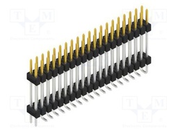 Connector: pin strips; pin header; male; PIN: 40; 2.54mm; SMT; 2x20