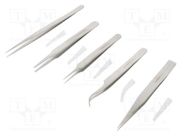 Tweezers; Pcs: 5; for precision works