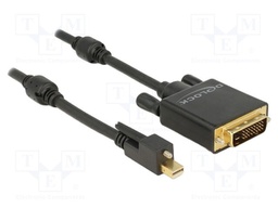 Cable; DVI-D (24+1) plug,mini DisplayPort plug; Len: 5m; black