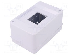 Enclosure: for modular components; IP30; white; No.of mod: 4; ABS