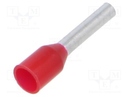 Tip: bootlace ferrule; insulated; copper; 1mm2; 8mm; tinned