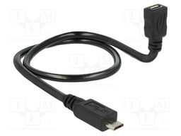 Cable; OTG,USB 2.0; USB B micro socket,USB B micro plug; 0.5m