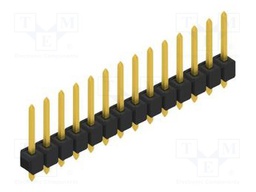 Connector: pin strips; pin header; male; PIN: 14; 2.54mm; THT; 1x14