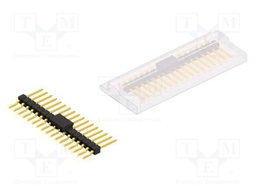 Connector: pin strips; pin header; male; PIN: 17; 2.54mm; SMT; 1x17