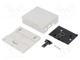 Enclosure: for computer; Raspberry Pi B+; ABS; grey