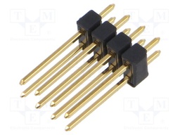 Connector: pin strips; pin header; male; PIN: 8; 2.54mm; THT; 2x4