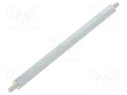 Screwed spacer sleeve; 90mm; Ext.thread: M3; hexagonal; steel