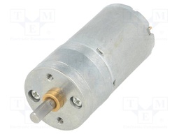 Motor: DC; with gearbox; HP; 6VDC; 6.5A; Shaft: D spring; 2150rpm