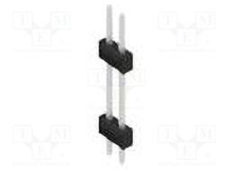 Connector: pin strips; pin header; male; PIN: 2; 2.54mm; THT; 2x1