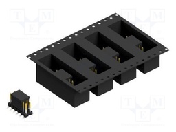 Connector: pin strips; pin header; male; PIN: 12; 2.54mm; SMT; 2x6