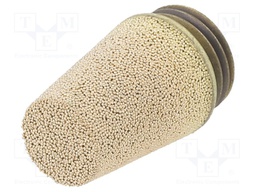 Sound suppression silencer; Thread: G 1/4"; sintered bronze