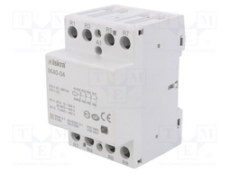 Contactor: 4-pole installation; NC x4; 230VAC; 220VDC; 40A; DIN; IK