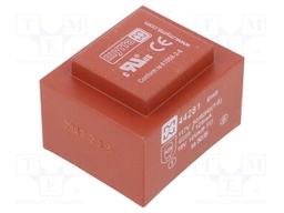 Transformer: encapsulated; 10VA; 117VAC; 18V; 556mA; Mounting: PCB