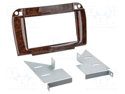 Radio frame; Mercedes; 2 DIN; wood-like