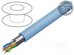 Wire; F/UTP; industrial Ethernet,outdoor; 5e; solid; Cu; 4x2x24AWG