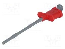 Clip-on probe; pincers type; 6A; 70VDC; red; 33VAC