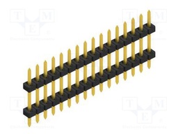 Connector: pin strips; pin header; male; PIN: 16; 2mm; THT; 1x16