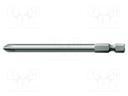 Screwdriver bit; Phillips; PH1; Overall len: 89mm
