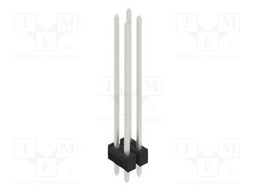 Connector: pin strips; pin header; male; PIN: 4; 2.54mm; THT; 2x2