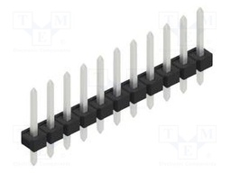 Connector: pin strips; pin header; male; PIN: 11; 2.54mm; THT; 1x11
