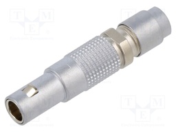 Connector: TRIAX; 00; plug; male; soldering; for cable; 4A; straight