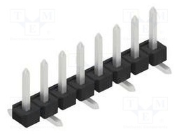 Connector: pin strips; pin header; male; PIN: 8; 2.54mm; SMT; 1x8