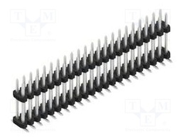 Connector: pin strips; pin header; male; PIN: 44; 2mm; SMT; 2x22
