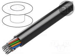 Wire; 19x18AWG; unshielded; 300V; 305m; Cu; stranded; chrome; 1000ft