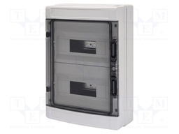 Enclosure: for modular components; IP65; wall mount; grey; 40 CD