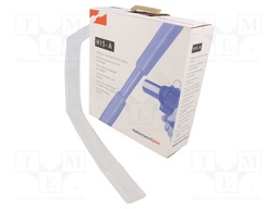 Heat shrink sleeve; glued; 3: 1; 18mm; L: 4m; transparent; -55÷125°C