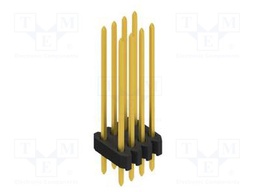 Connector: pin strips; pin header; male; PIN: 8; 1.27mm; THT; 2x4