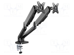 Monitor holder; 9kg; 17÷32"; Arm len: 340mm; for two monitors