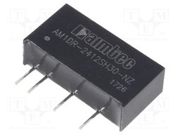 Converter: DC/DC; 1W; Uin: 22.8÷25.2V; 12VDC; Iout: 83mA; SIP7; 2.1g