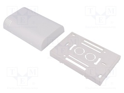 Enclosure: wall mounting; X: 80mm; Y: 120mm; Z: 35mm; ABS; white