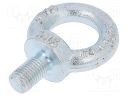 Lifting eye bolt; M16x27; DIN: 580; Head: eye; none; steel; zinc