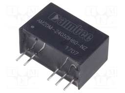 Converter: DC/DC; 2W; Uin: 21.6÷26.4V; Uout: 5VDC; Uout2: -5VDC; SIP7