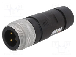 Plug; Connector: circular; male; PIN: 4; IP67,IP69K; 2.5÷10mm2
