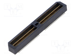 Mezzanine Connector, High-Speed Ground Plane, Header, 0.8 mm, 2 Rows, 80 Contacts, Surface Mount