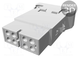 Connector: HDC; module; female; Han MegaBit; PIN: 8; UL94V-0