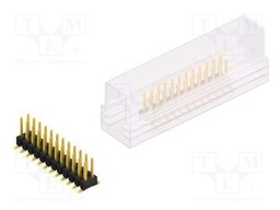 Connector: pin strips; pin header; male; PIN: 24; 2.54mm; SMT; 2x12