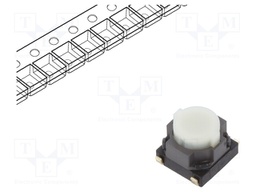 Microswitch TACT; SPST; Pos: 2; 0.02A/15VDC; SMT; none; 3.5mm; round