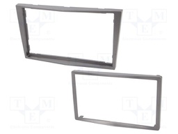 Radio frame; Opel,Renault,Suzuki; 2 DIN; dark grey,grey (dark)